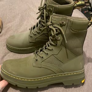 Army green doc martens size 9